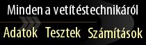 Adatok, tesztek, számítások: minden a vetítéstechnikáról Adatok, tesztek, számítások: minden a vetítéstechnikáról